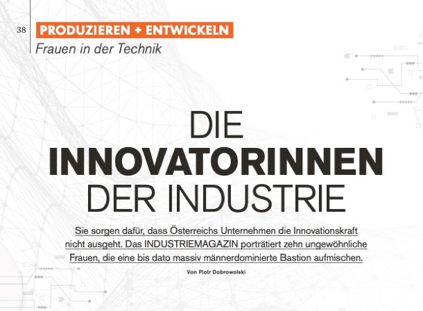 Artikel Innovatorinnern der Industrie